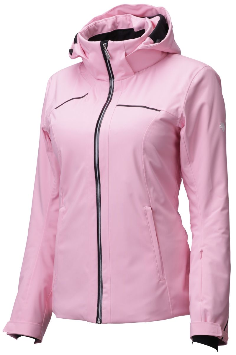 pink women's jacket with hood