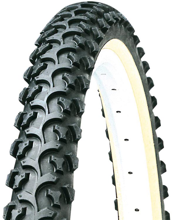 Blackskin 26-Inch x 1.95-Inch Kenda K850 Aggressive MTB Wire Bead Bicycle Tire 