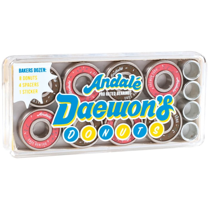 Andale-8mm-Daewon-s-Donut-Box-Pro-Rated-Precision-Skateboard-Bearings