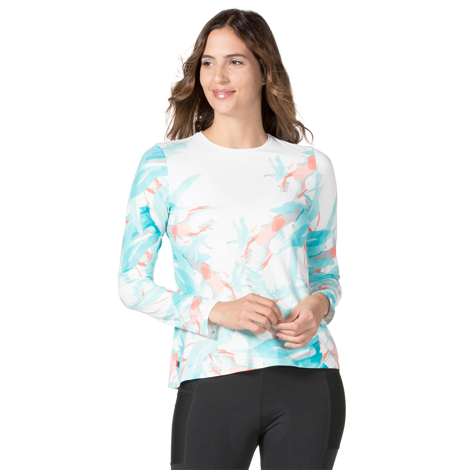 UPF 50 + Terry Soleil Flow Top Relaxed Fit Women/’s Short Sleeve