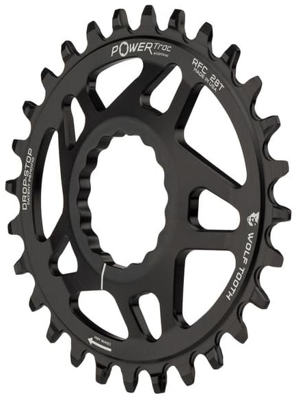 Wolf Tooth Components Powertrac Elliptical Drop Stop Chainring for Race Face