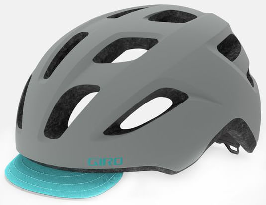 grey bike helmet