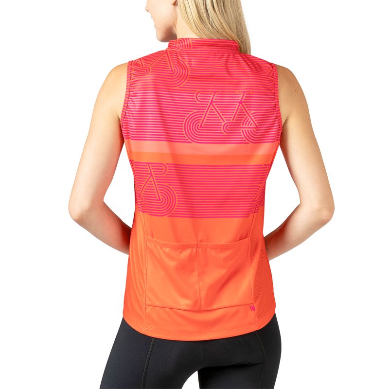 terry sleeveless cycling jersey