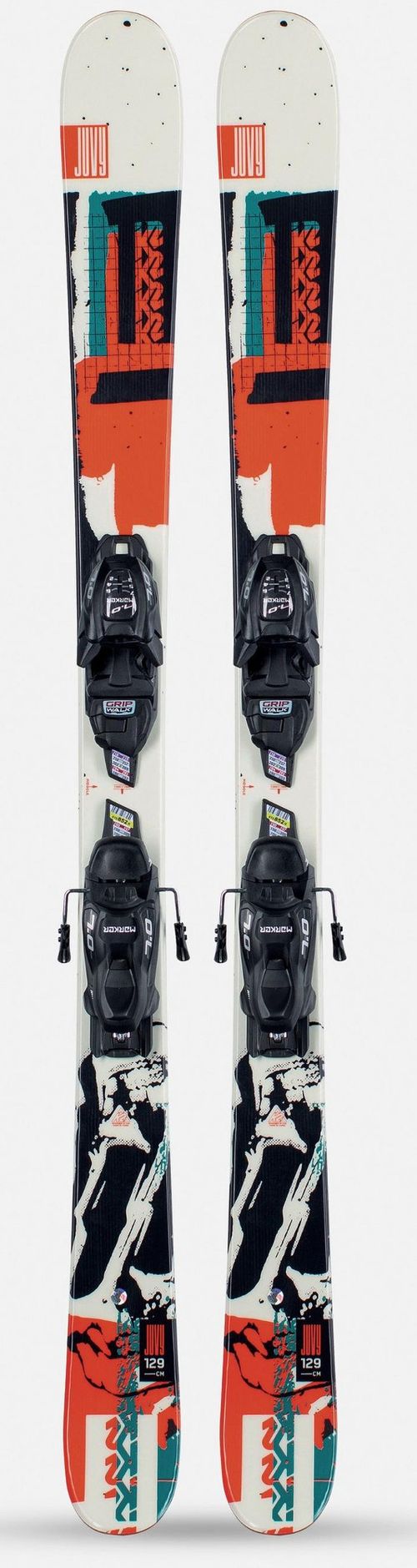 K2 Juvy Kids Skis with FDT 7.0 Bindings 2022