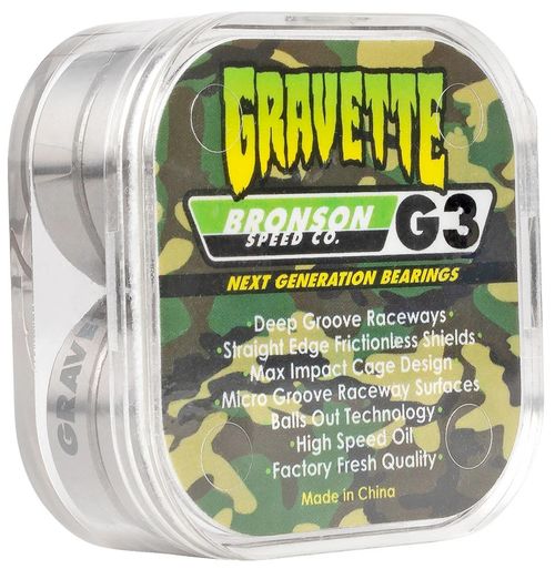 Bronson Speed Co Gravette Pro G3 Skateboard Bearings
