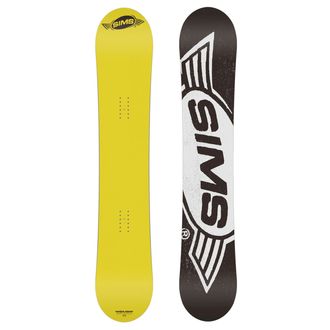 SIMS Bowl Squad Yellow Snowboard