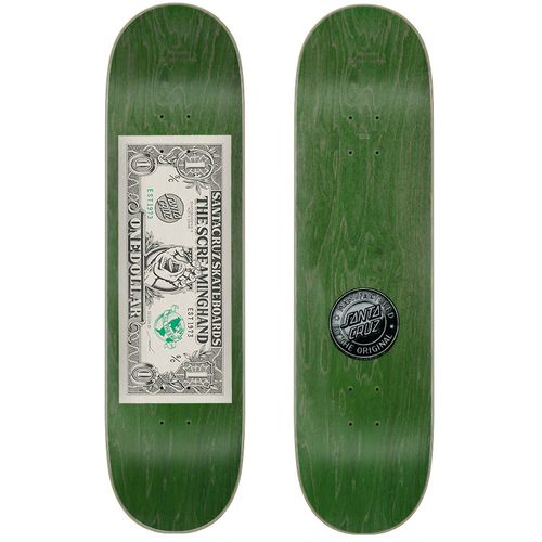 Santa Cruz  Dollar Hand Skateboard Deck