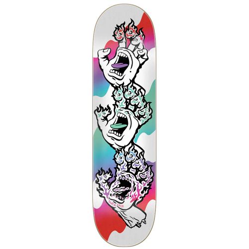 Santa Cruz Flame Hand Sequence VX Everslick Skateboard Deck