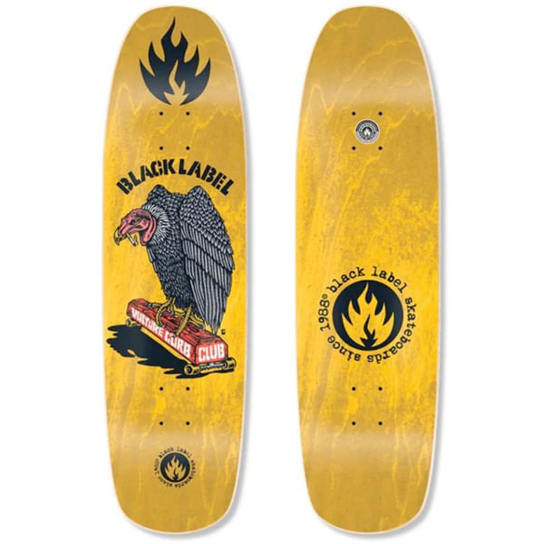 Black Label Team Vulture Curb Club Skateboard Deck