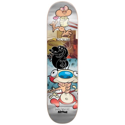 Almost Youness Ren and Stimpy Roommate Skateboard Deck