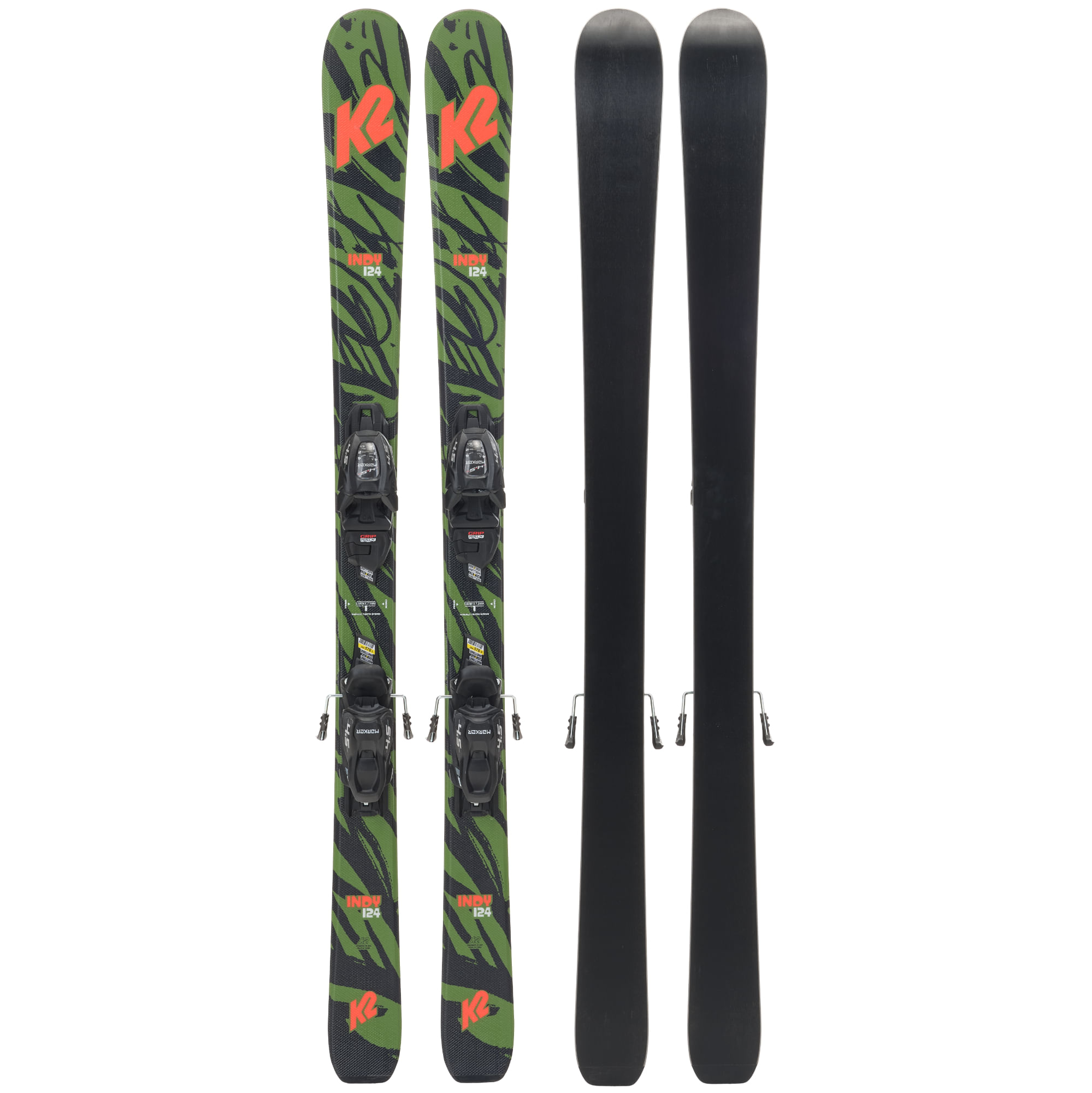 K2 Indy Kids' Skis with FDT 4.5 Bindings 2024